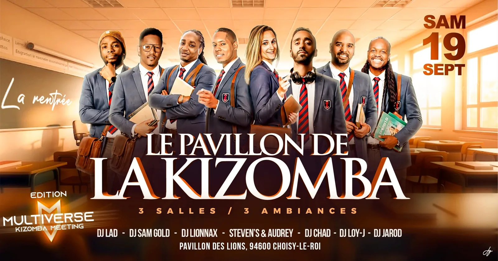 Le Pavillon de la Kizomba, Go To School, samedi 19 septembre